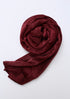 Velvet Silk Hijab - Dark Maroon